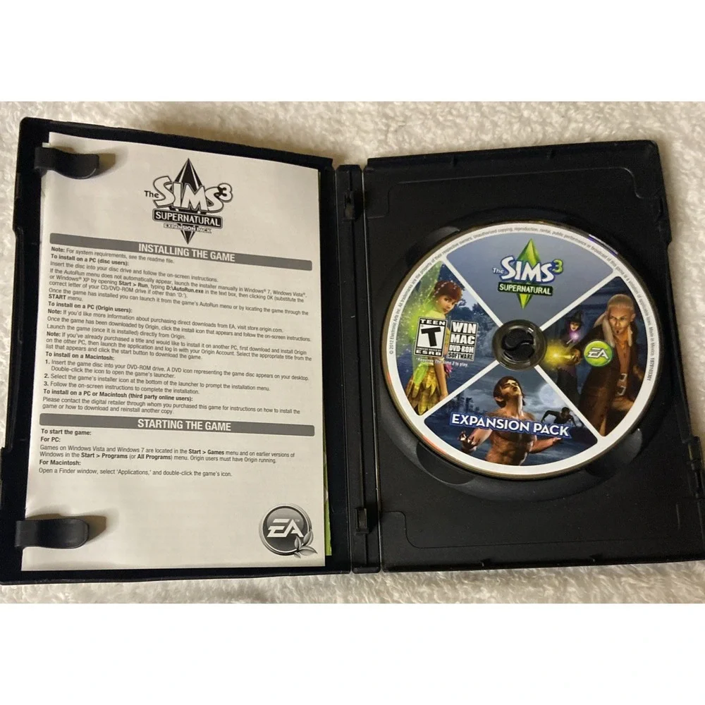The Sims 2 3 PC CD ROM Expansion Pack Games Supernatural Some Manuals Lot Of 6